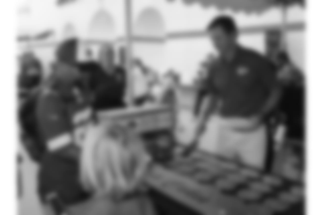 Kansas City Chiefs Season Ticket Members were treated to a pancake breakfast by Chris Cakes prior to practice at Training Camp on August 5, 2018 at Missouri Western State University in St. Joseph, Missouri.