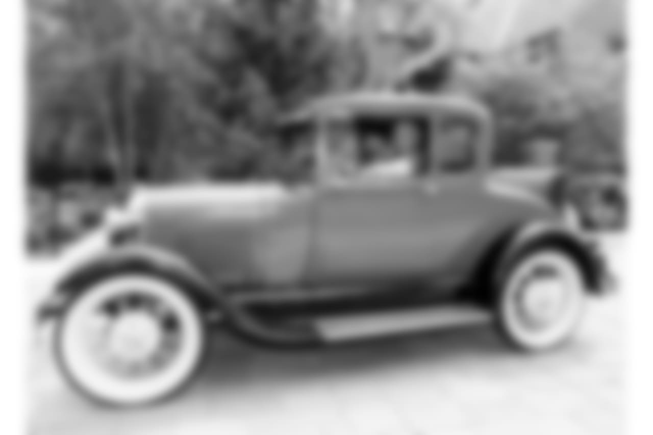 Coach Reid shows off his 1928/29 Ford Model A.
