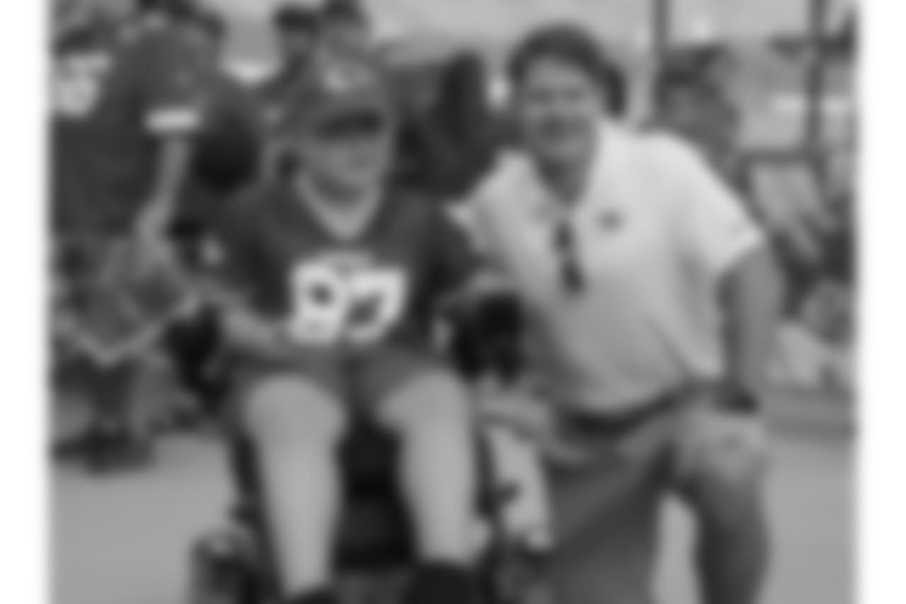 Kansas City Chiefs Season Ticket Members were treated to a pancake breakfast by Chris Cakes prior to practice at Training Camp on August 5, 2018 at Missouri Western State University in St. Joseph, Missouri.