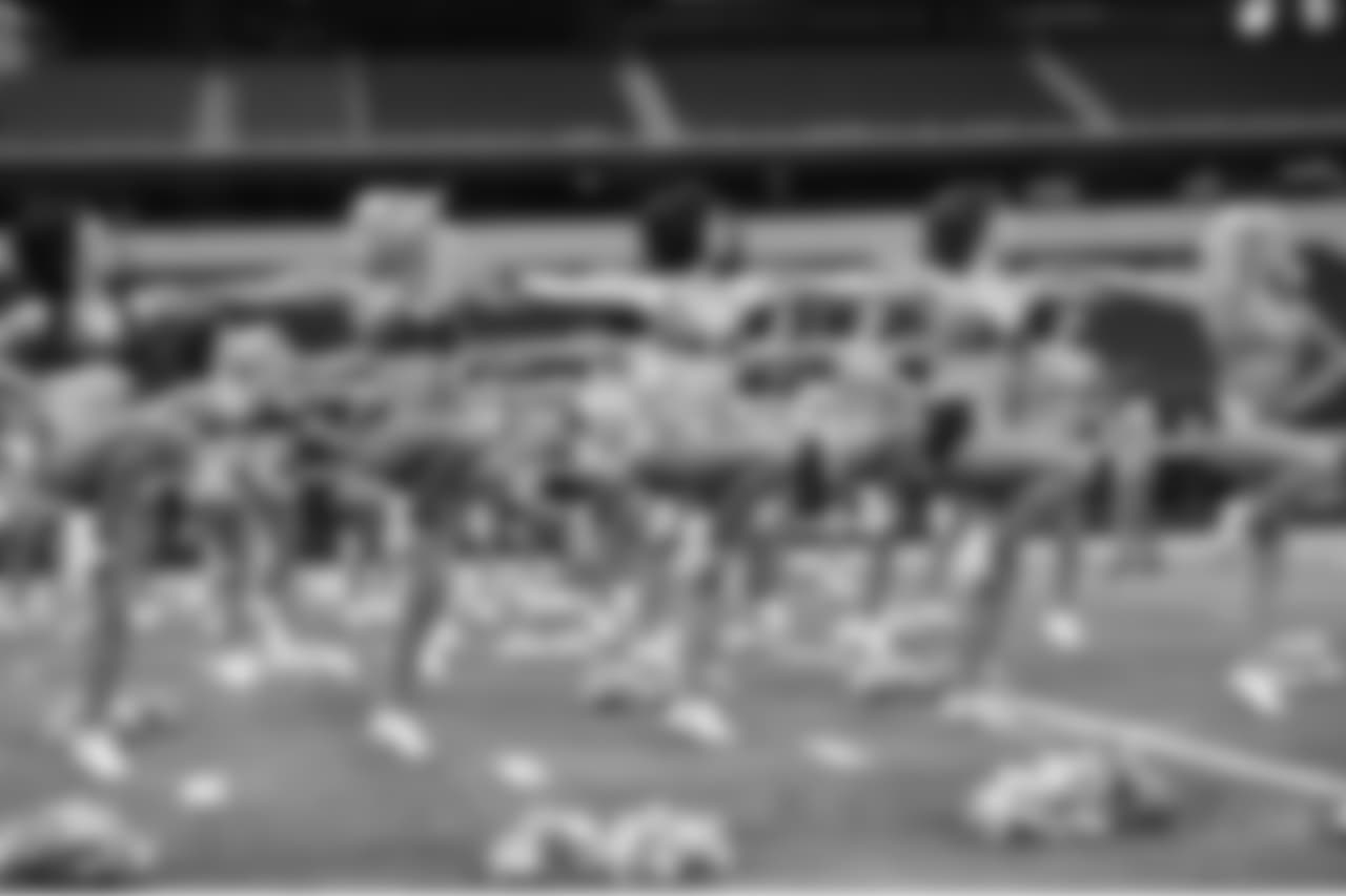 Dallas Cowboys Cheerleaders tryouts at AT&T Stadium in Arlington, Texas on May 6, 2018.