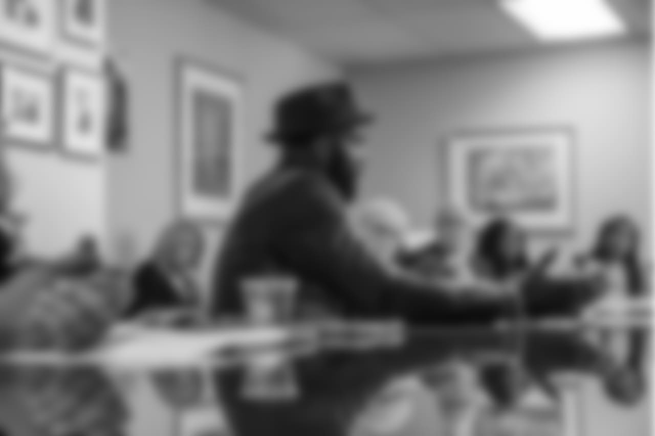 Jenkins speaks before the Defenders Association of Philadelphia.