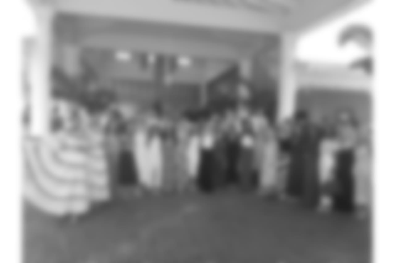 The cheerleaders received a grand welcome upon arriving at Bahia Principe.
