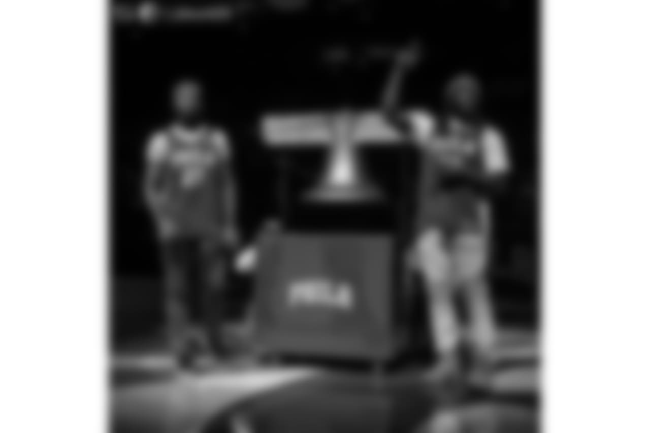"Thaks for the opportunity to ring the bell @sixers awesome experience!" - LeGarrette Blount