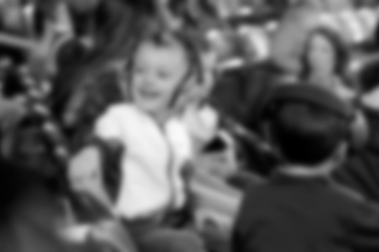 A young fan taking in the festivities at Monster Jam.
