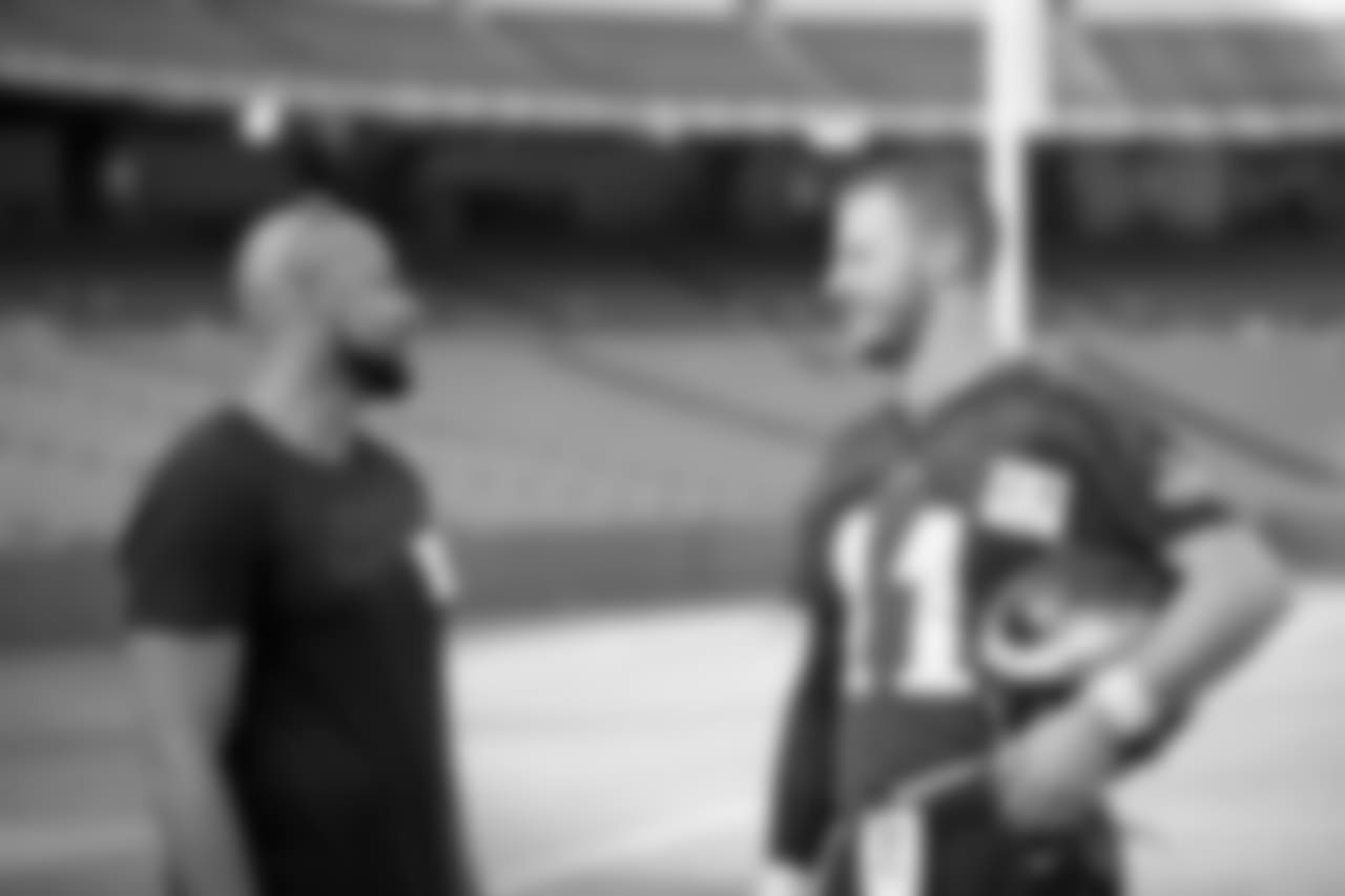 Hank Baskett and Carson Wentz