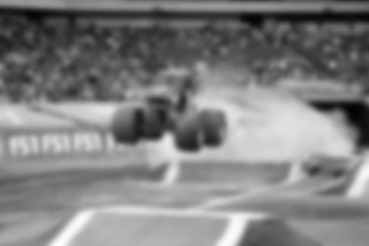 Grave Digger taking flight.