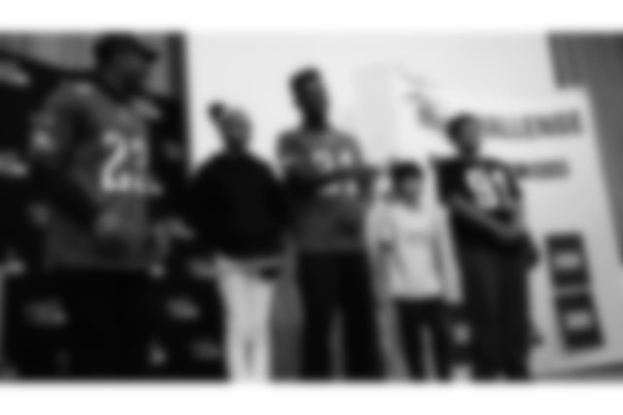 On November 14, Jordan Matthews, Jalen Mills and Rodney McLeod visited the Fell School for a special Fuel Up to PLAY 60 pep rally.