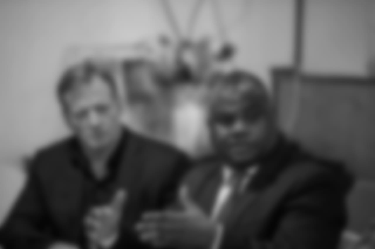 Goodell and Jones at the roundtable discussion at Why Not Prosper.