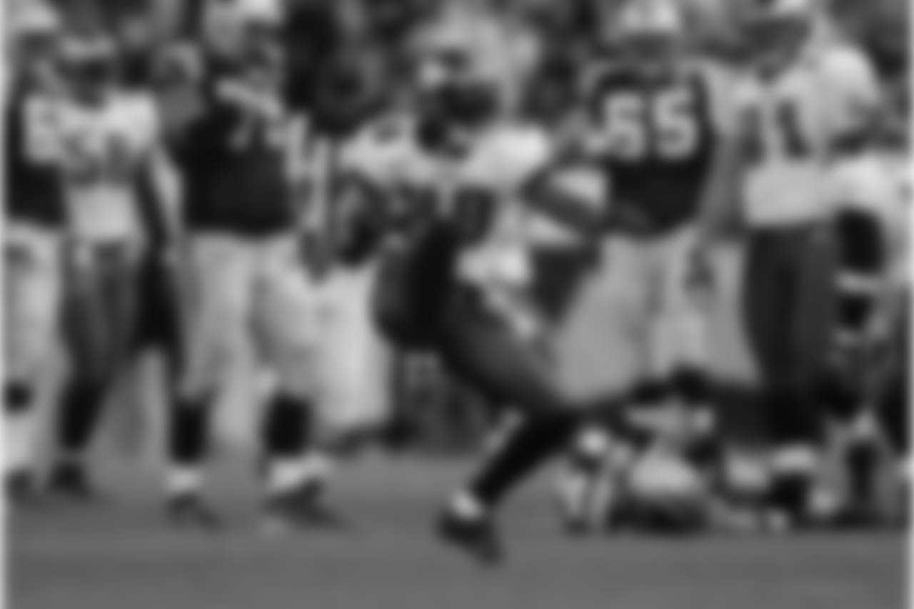 Dawkins celebrates the big play against the Panthers