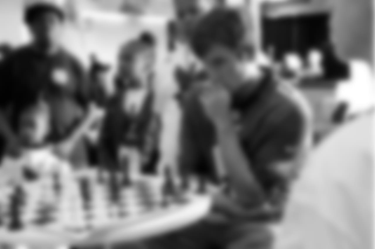 Sturgis played a few hard-fought games of chess.