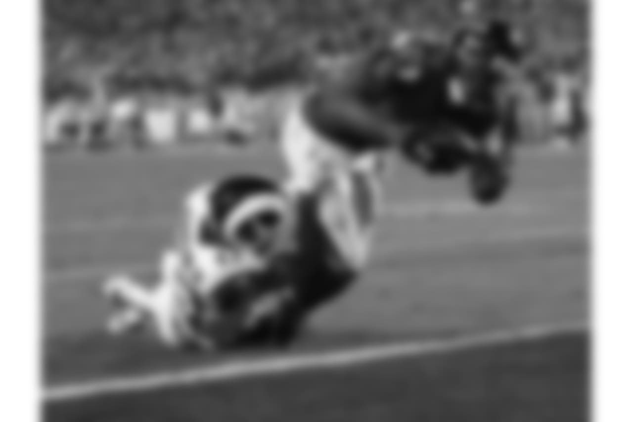 WR Julio Jones didn't get into the end zone that much in 2017, but reach hit paydirt against the Rams. In total, Jones caught nine passes for 94 yards in the Wild Card Round.