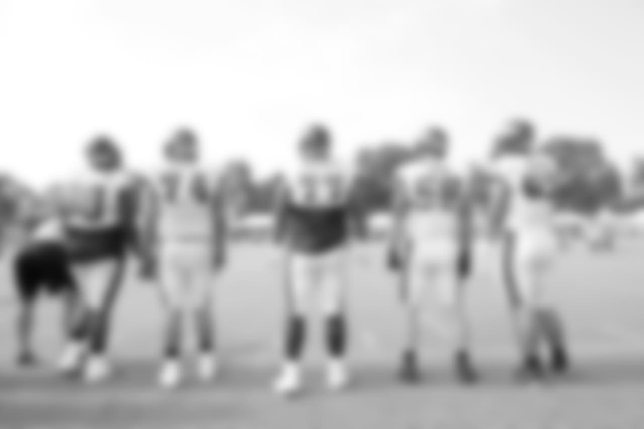 RB Corey Clement, LB Kamu Grugier-Hill, DE Chris Long, and G Chance Warmack