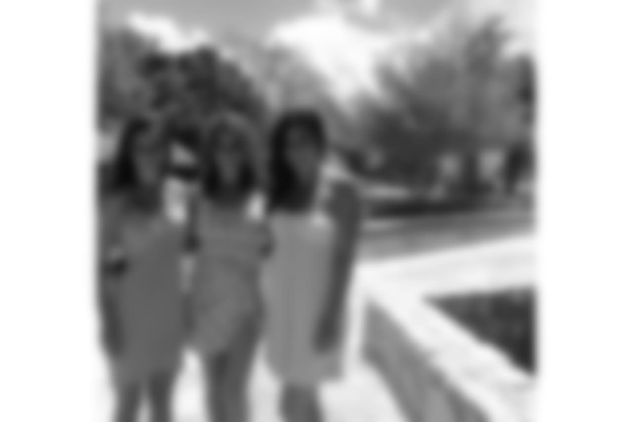 Cat, Janel and Stephanie poolside