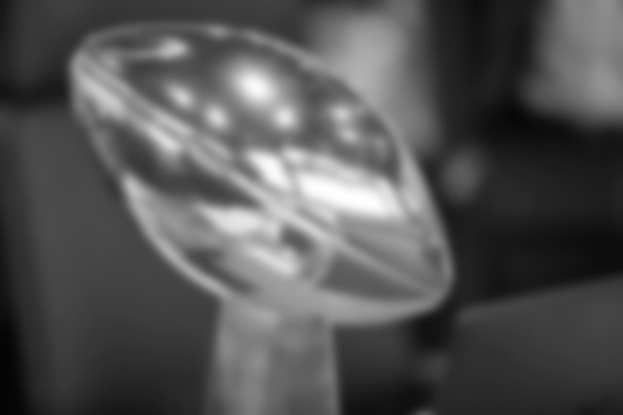 The Vince Lombardi sits in the draft room as Day 2 gets underway.