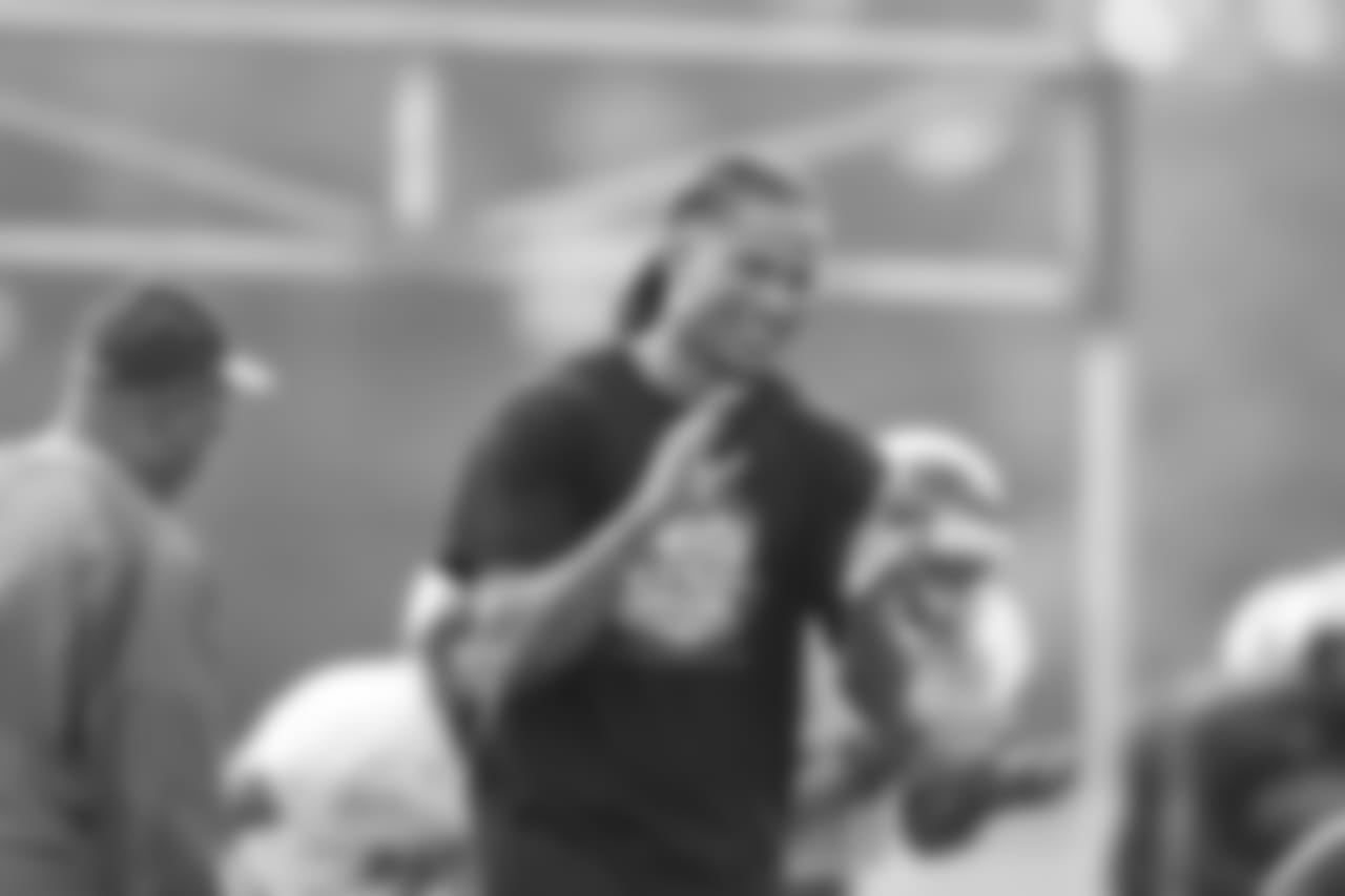 Jabar Gaffney applauds the team's effort