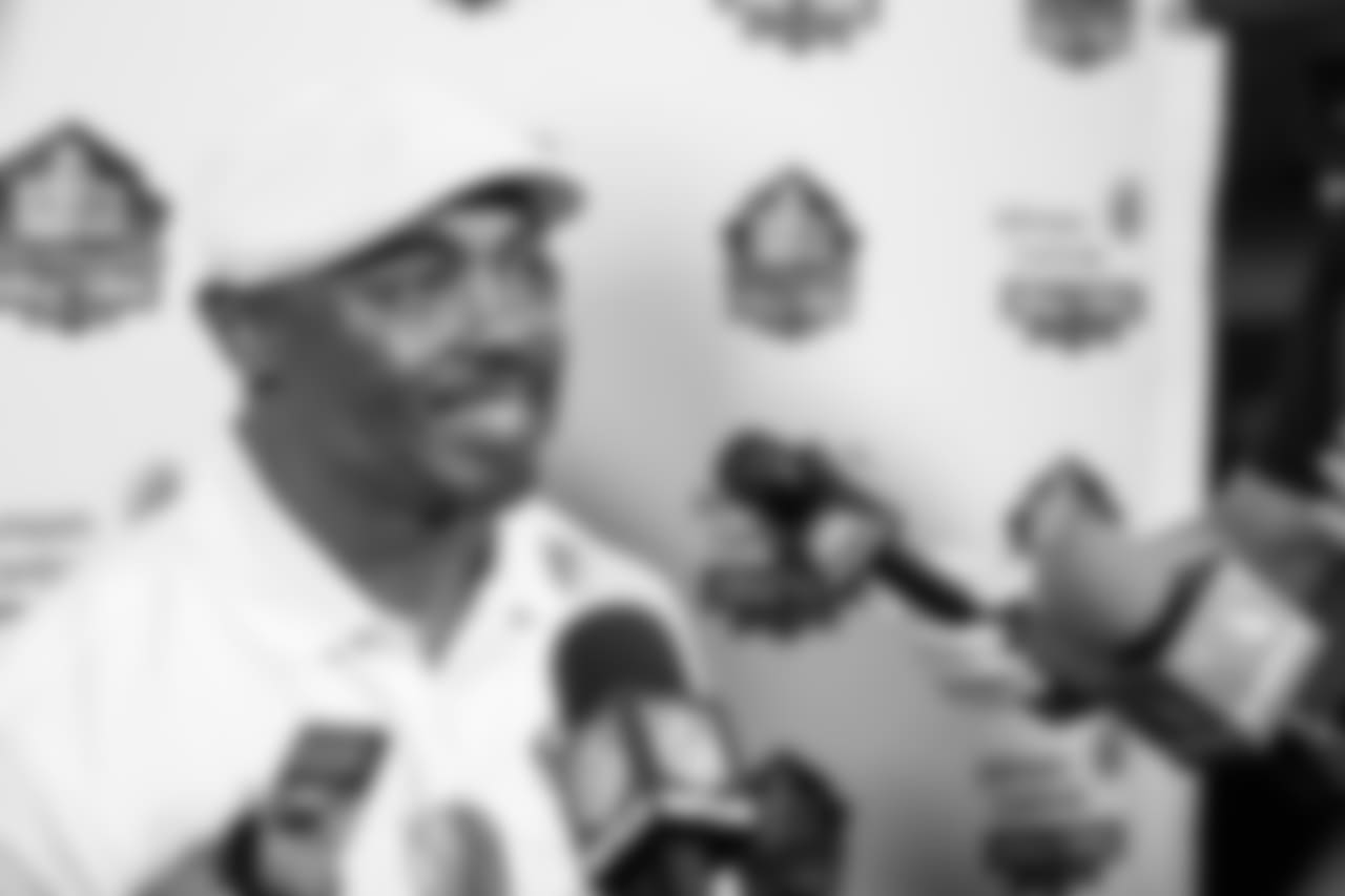 Dawkins fielded questions in a room with fellow Hall of Fame classmates, Ray Lewis, Randy Moss, Brian Urlacher, and Robert Brazile