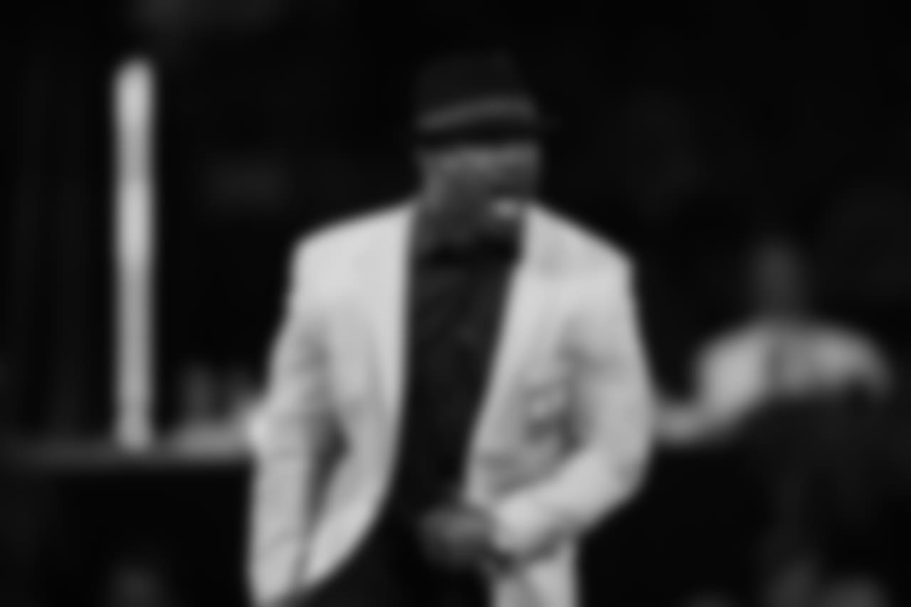 Brian Dawkins in his Gold Jacket