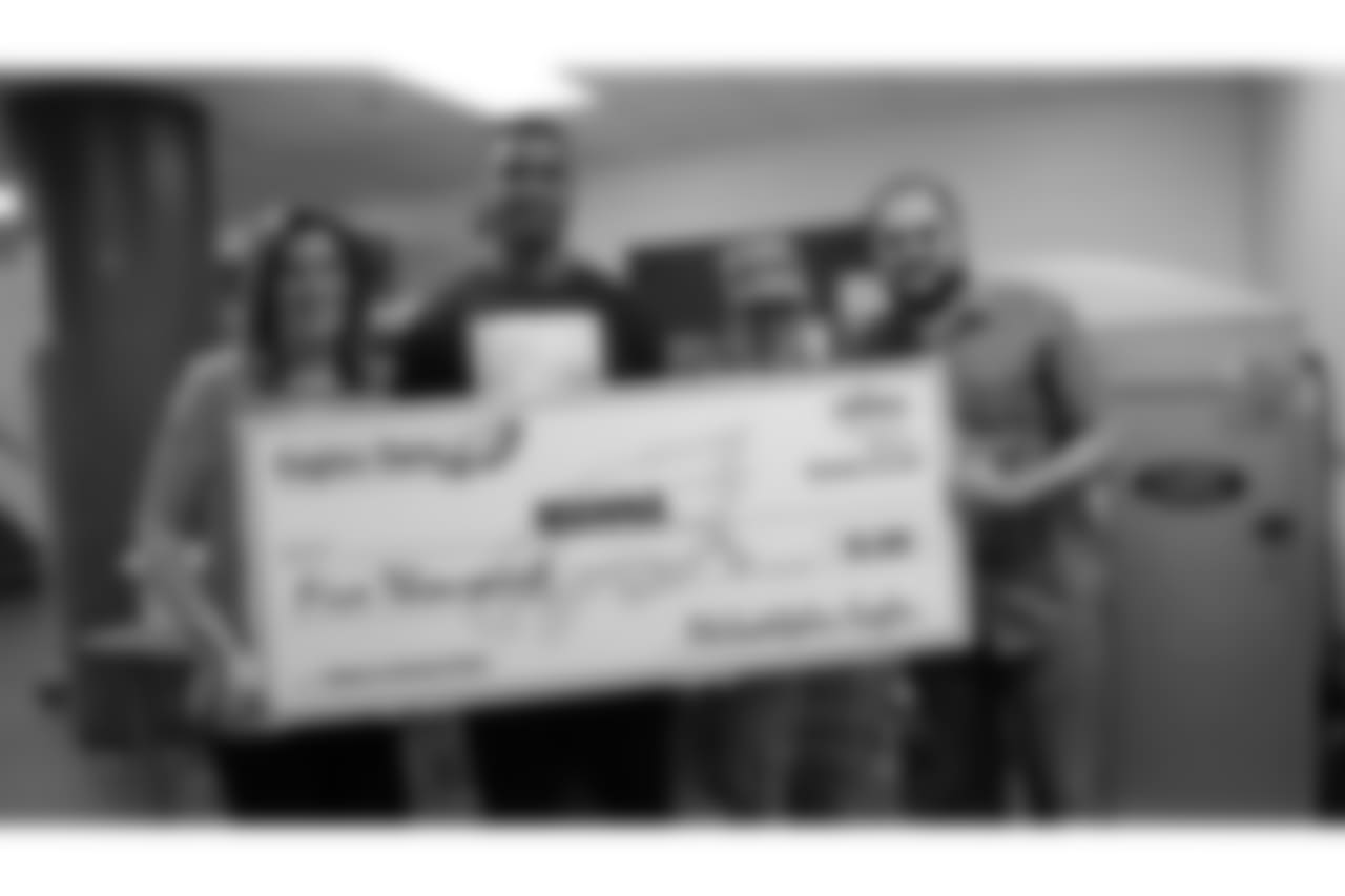 To finish off the day, MANNA was awarded a $5,000 grant from the Eagles.