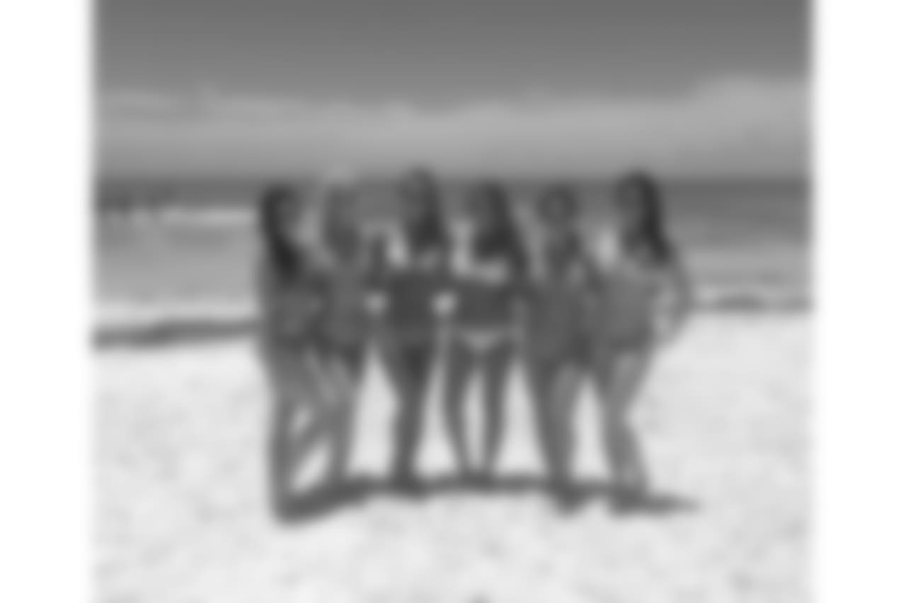 Some of the rookies on the white, sandy beaches