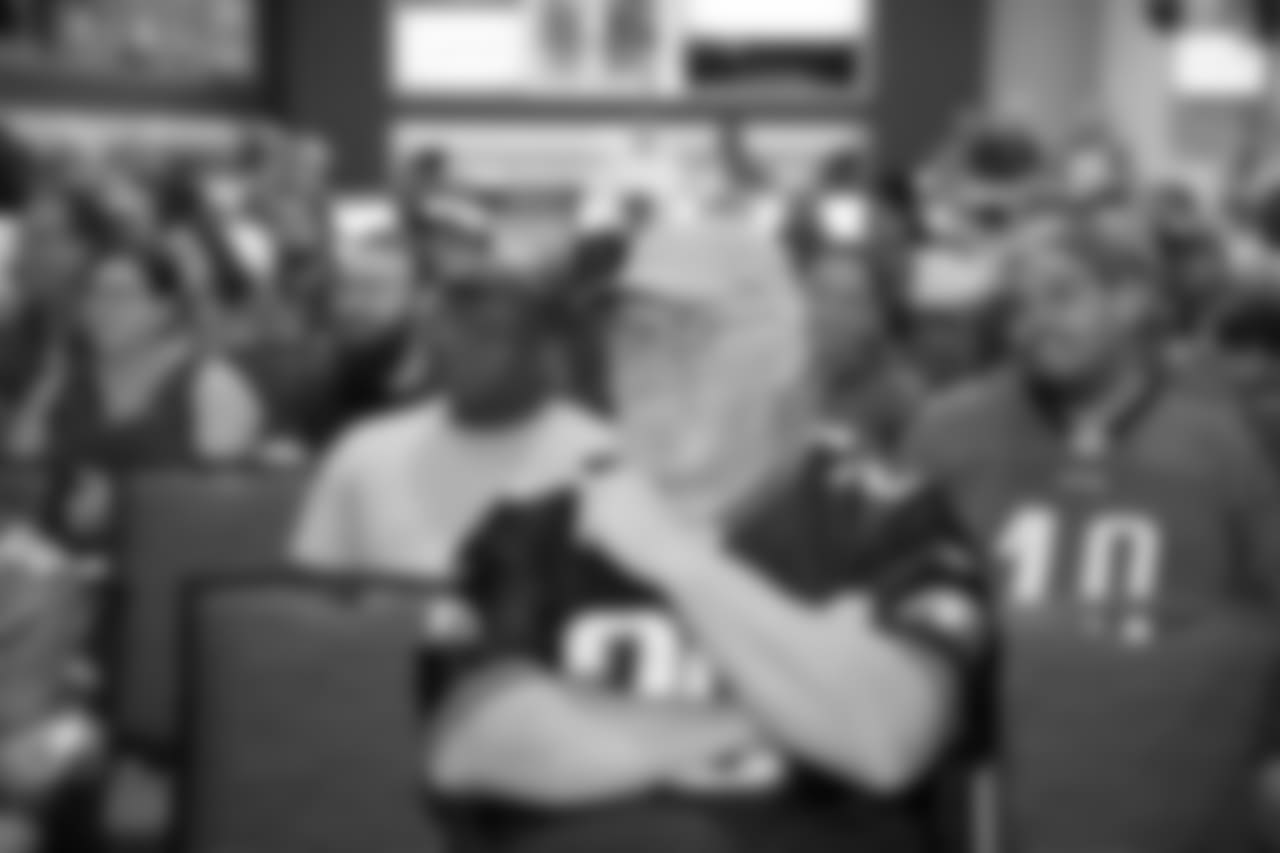 A fan watching on at the Spotlight Forum.