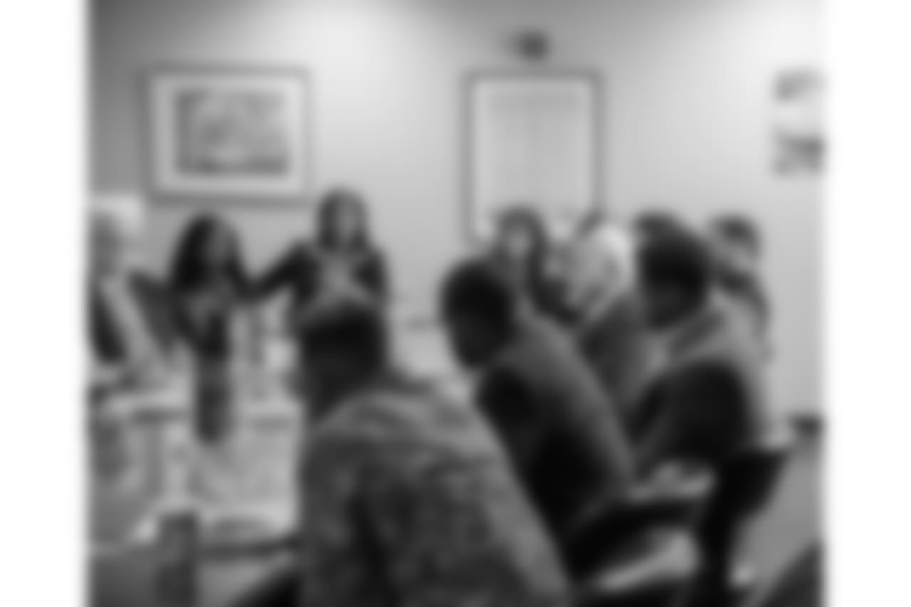 The day included meetings with Philadelphia Police Commissioner Richard Ross Jr., grassroots activists from Why Not Prosper, The Center for Returning Citizens, Mothers in Charge, Frontline Dads, ACLU Campaign for Smart Justice, Youth Sentencing and Re-Entry Project, and the Restorative Justice Program – Mural Arts Philadelphia. In addition, the group attended bail bond hearings and discussed bail bond reform with Defender Association of Philadelphia.
