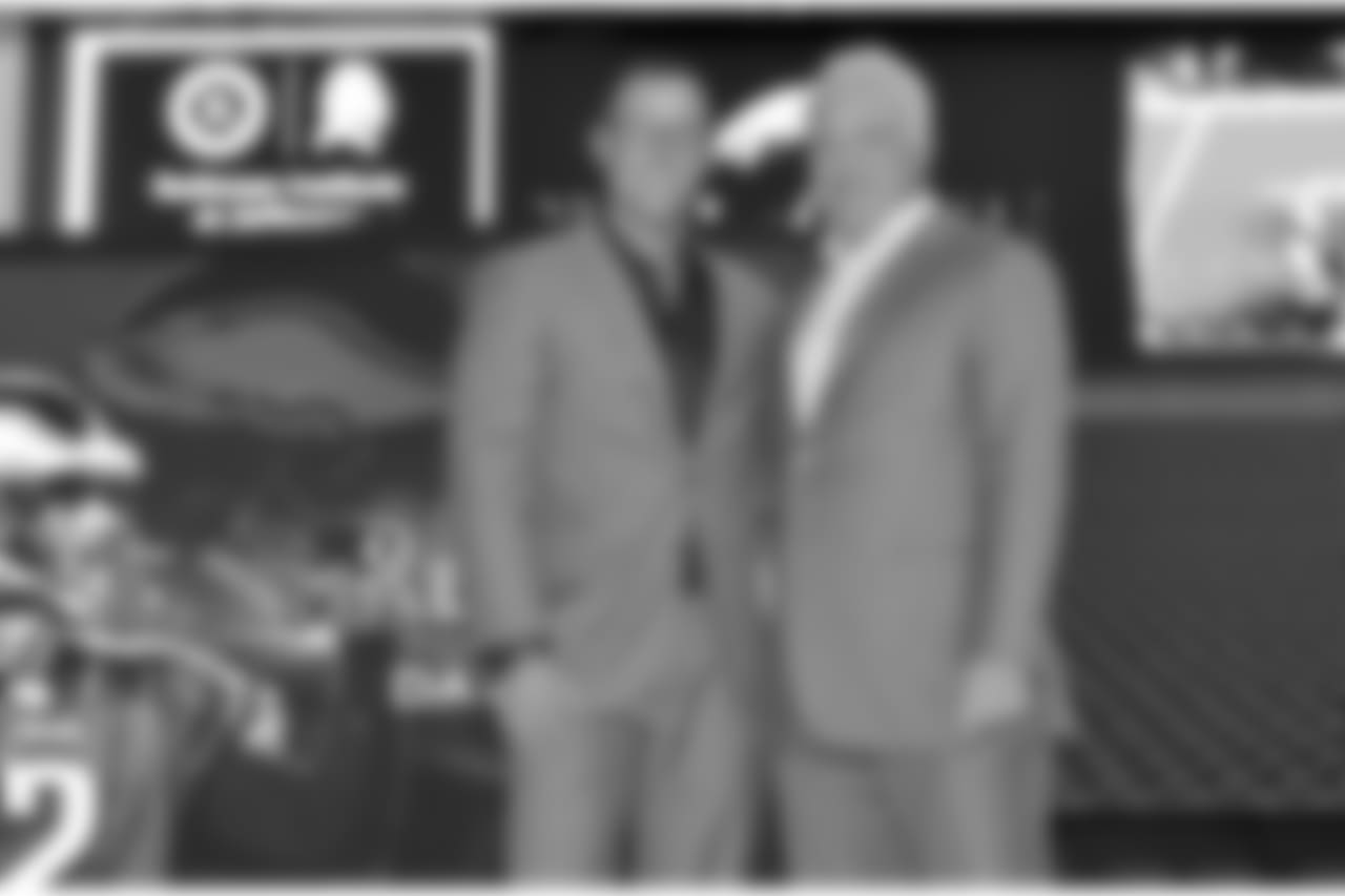 David Akers and Chairman and CEO Jeffrey Lurie