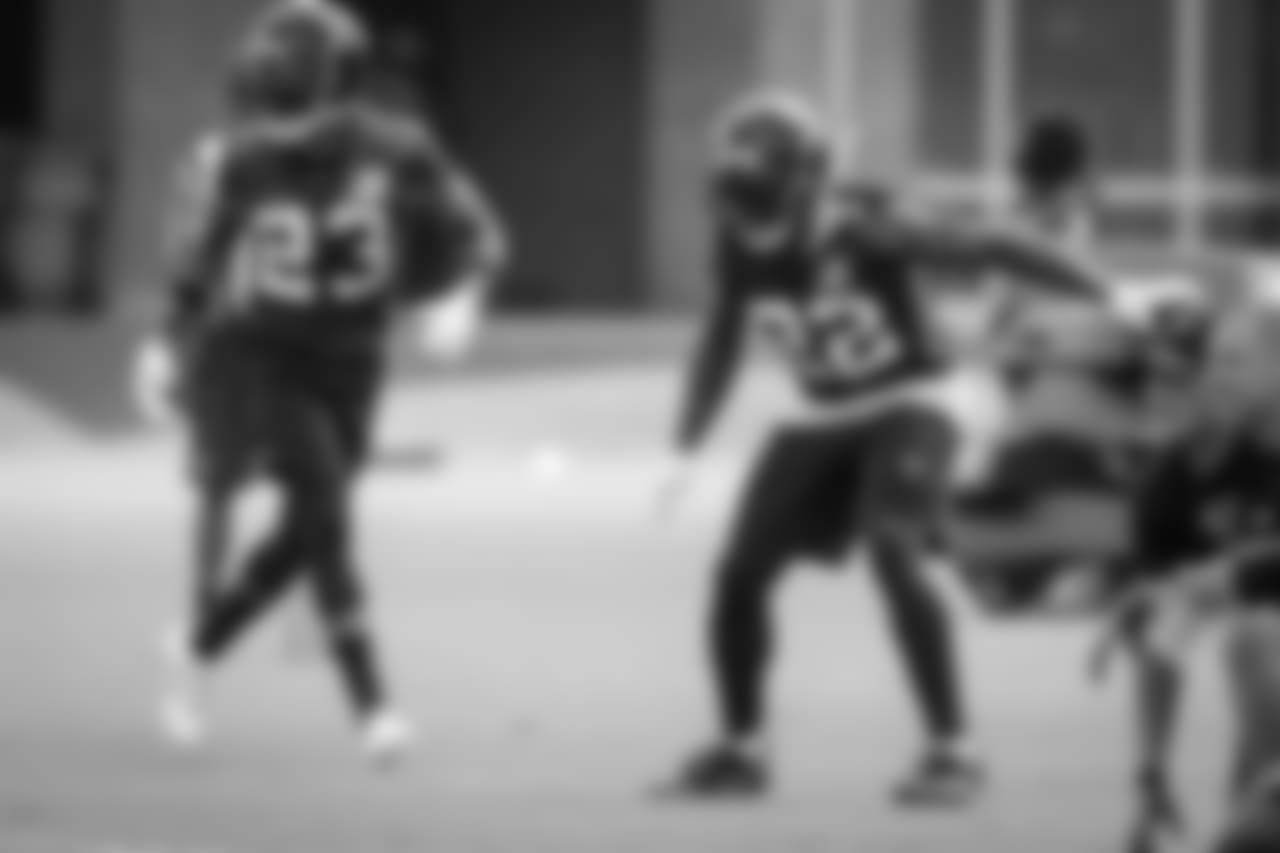 SS Keanu Neal and CB Robert Alford