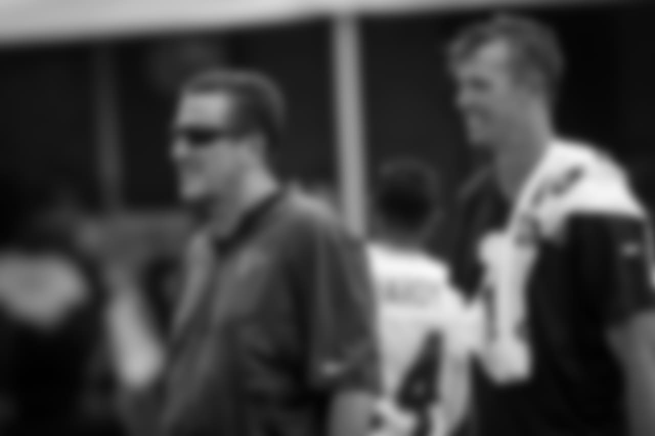 Quarterbacks Coach Greg Knapp and QB Matt Ryan