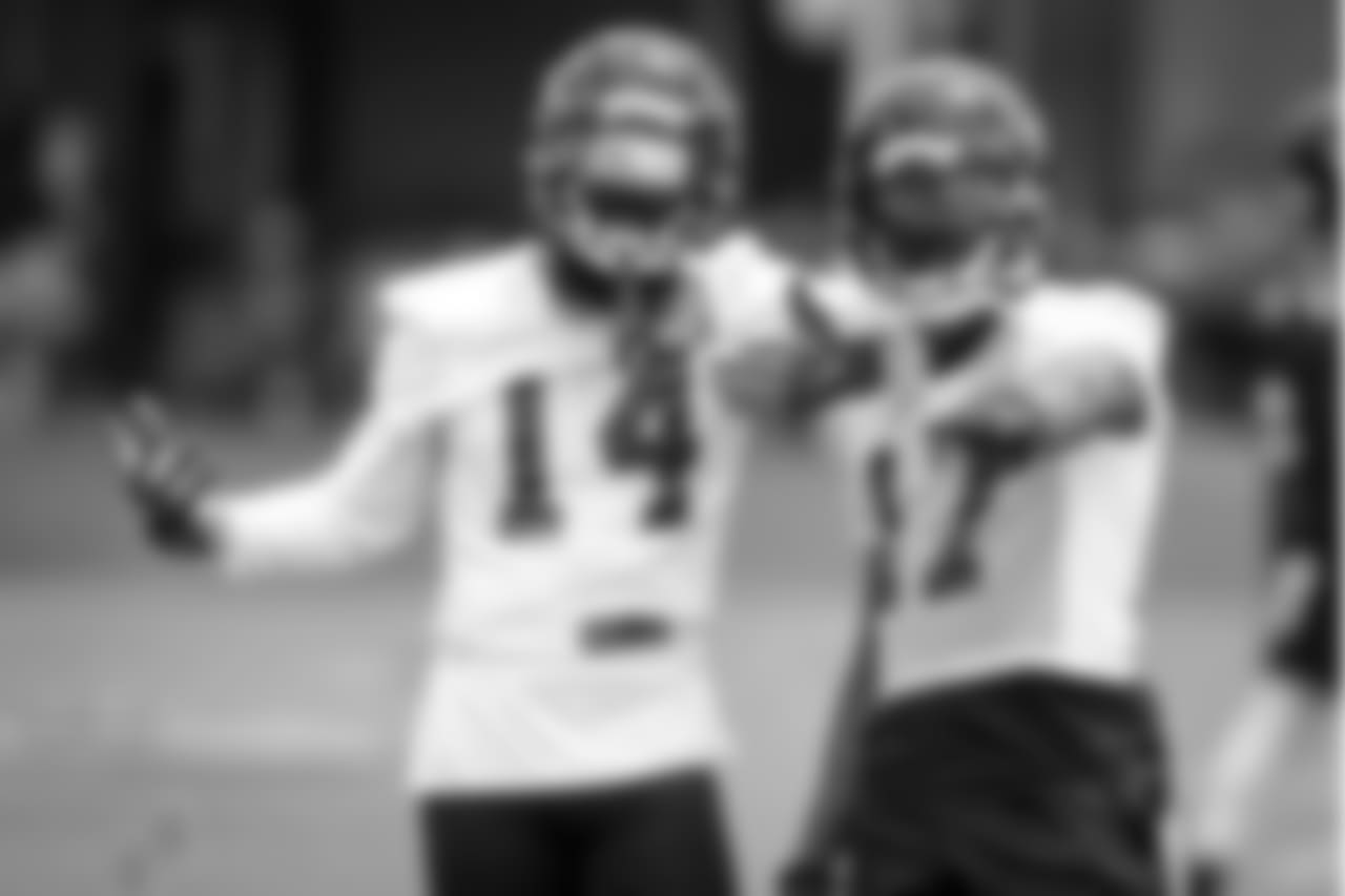 WR Justin Hardy and WR Marvin Hall