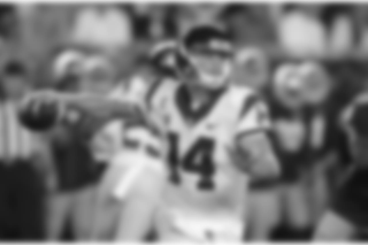 Quarterback1. Sam Darnold, USC (AP Photo/Carlos Osorio)2. Josh Allen, Wyoming 3. Josh Rosen, UCLA 4. Baker Mayfield, Oklahoma T-5. Lamar Jackson, Louisville T-5. Mason Rudolph, Oklahoma State