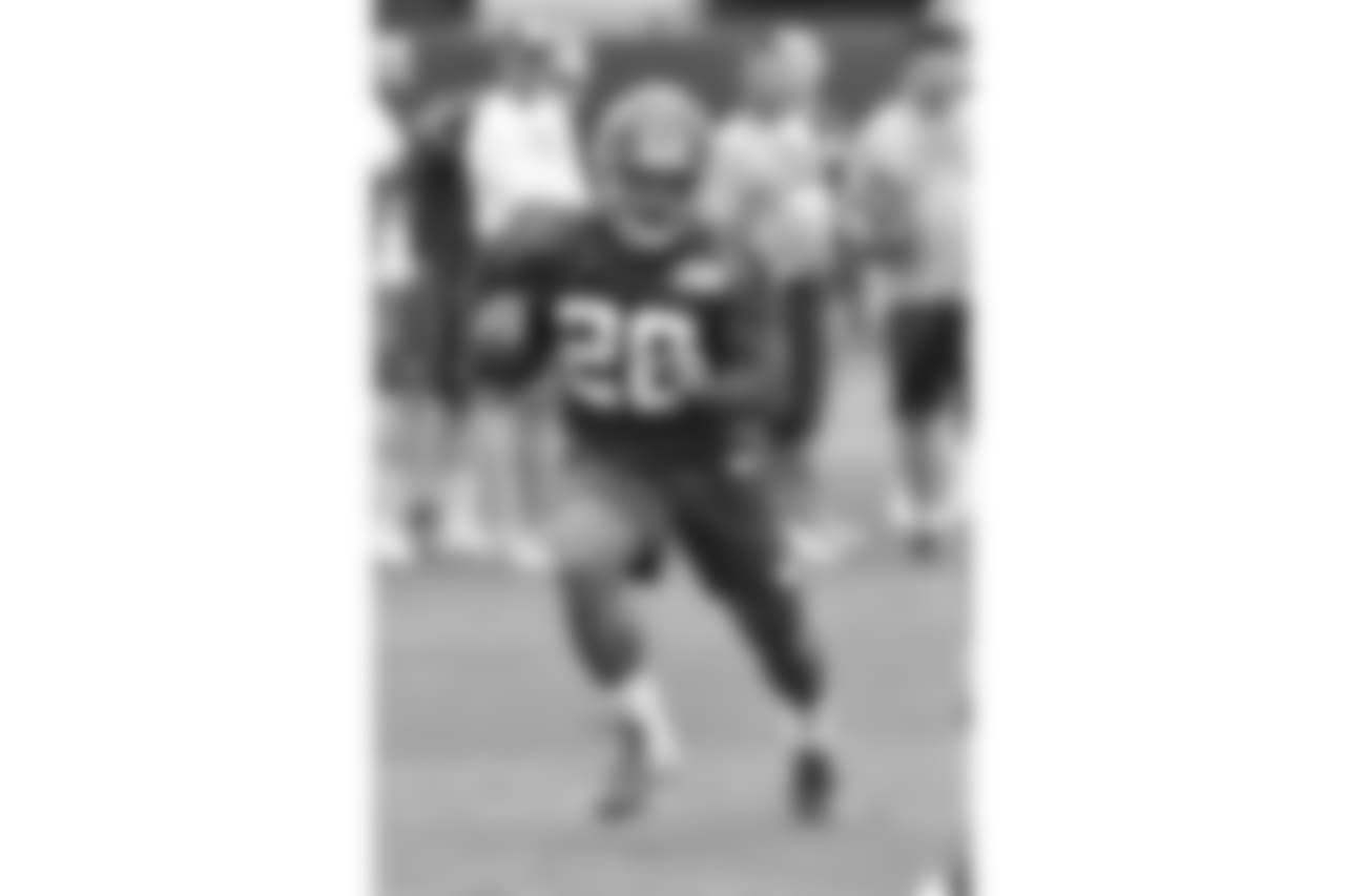 RB SAQUON BARKLEY: The dynamic running back headlines the Giants’ 2018 draft class, which also includes a mauler at guard in Will Hernandez. Barkley, with tree trunks for legs, lines up all over the field as coach Pat Shurmur finds the best way to utilize his full arsenal of weapons.