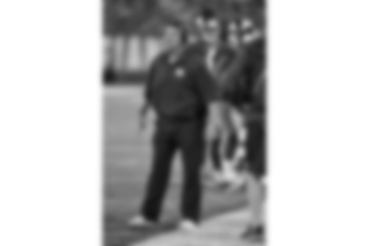 Head Coach Ben McAdooThe 17th head coach in franchise history began his tenure with a thrilling 20-19 victory on the road over the rival Cowboys.