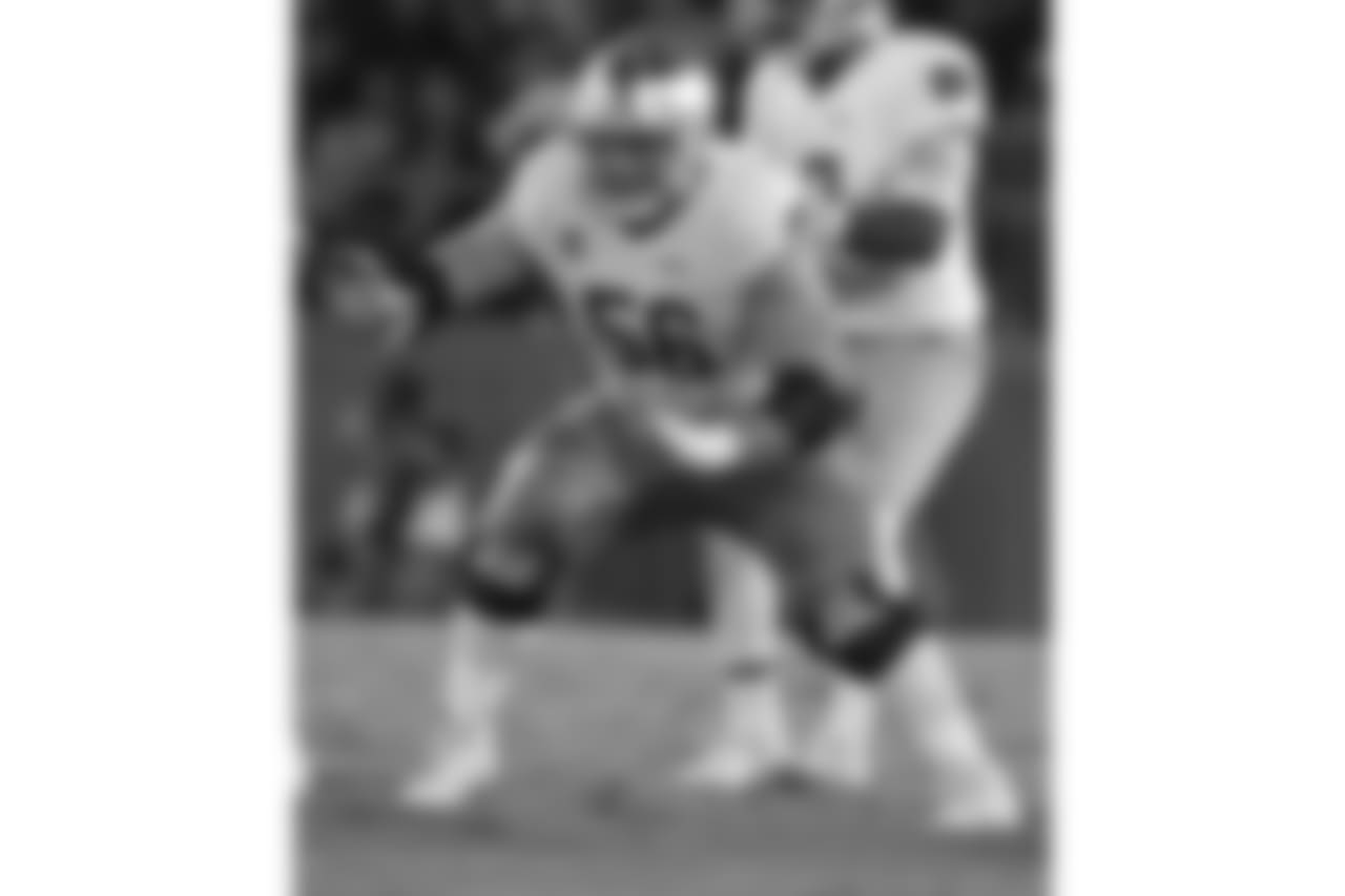 Interior OL1. Quenton Nelson, Notre Dame (AP Photo/Tony Avelar)2. Isaiah Wynn, Georgia 3. James Daniels, Iowa 4. Will Hernandez, UTEP T-5. Billy Price, Ohio State T-5. Frank Ragnow, Arkansas