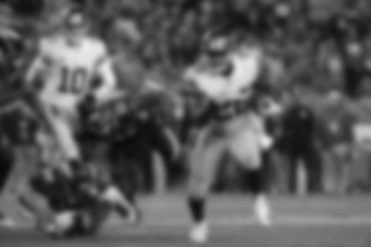 RB ORLEANS DARKWADarkwa, for the second week in a row, set a personal best with 117 yards. Last week, he had 69 against the Chargers.