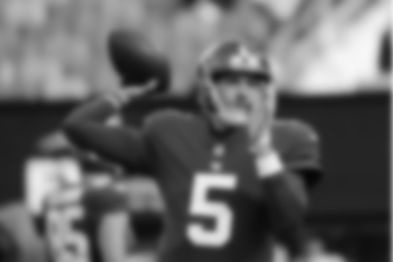 QB DAVIS WEBB
Everyone around the Giants is excited to see Davis Webb play extended minutes in a NFL game against live competition. Webb has gotten plenty of practice reps over the last five months and has displayed all the tools anyone would want from a NFL quarterback. He has the best arm talent on the roster, is mobile enough to avoid the rush and has the work ethic you want from a quarterback.
Now, everyone gets to see how he translates all those skills and tools from the practice field to an in-game situation. Everything in a game is faster. Webb will have to process things at a must faster pace pre and post snap, and then see what he needs to see down the field with a live pass rush trying to hit him.
There’s also the matter of not trying to do too much on any one given play, and making the right decisions in real time.
“I think just having the mindset of don’t chase and be aggressively patient,” Webb said. “Understand down and distance, the situation of the game. In practice, it’s four reps or three reps and you’re trying to do the best you can for that play and it’s on to the next one. You kind of just have to understand the flow of the game and the situation and again don’t chase and take what the defense gives you.”