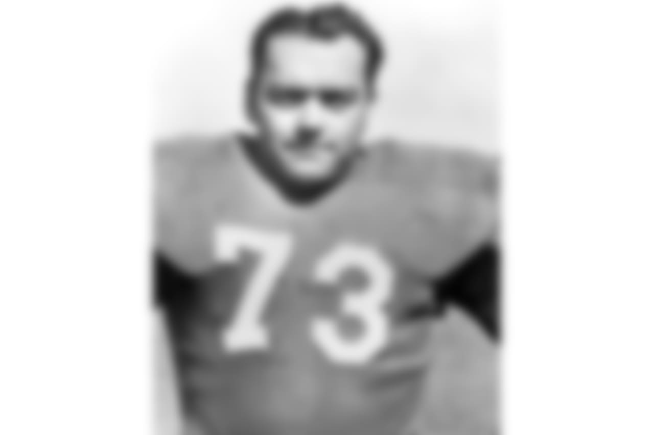 Tackle Arnie Weinmeister #73 of the New York Giants poses for a photo on Aug. 1, 1952 in New York. (Pro Football Hall of Fame via AP Images)