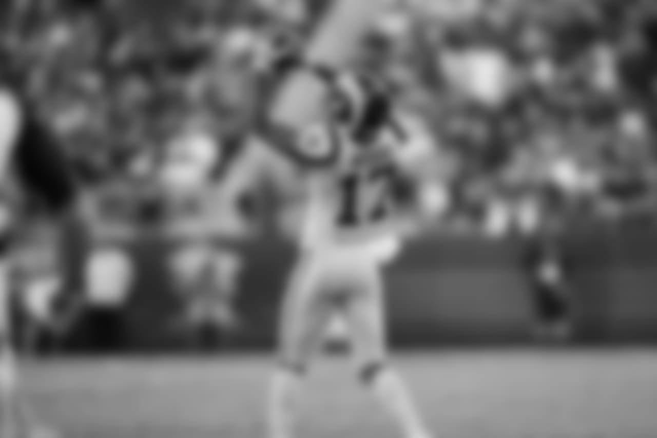 WR Robert WoodsWoods leads the team in targets (44) and receiving yards (381), but has yet to find the end zone this season.