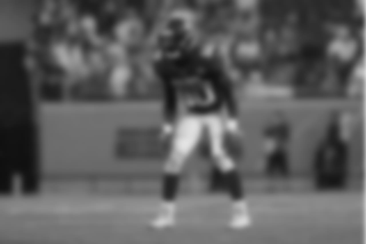 Jacksonville Jaguars outside linebacker Telvin Smith (50) in coverage during the NFL Pro Bowl football game on Sunday, Jan. 28, 2018 in Orlando, Fla. The AFC team won 24-23. (Aaron M. Sprecher via AP)