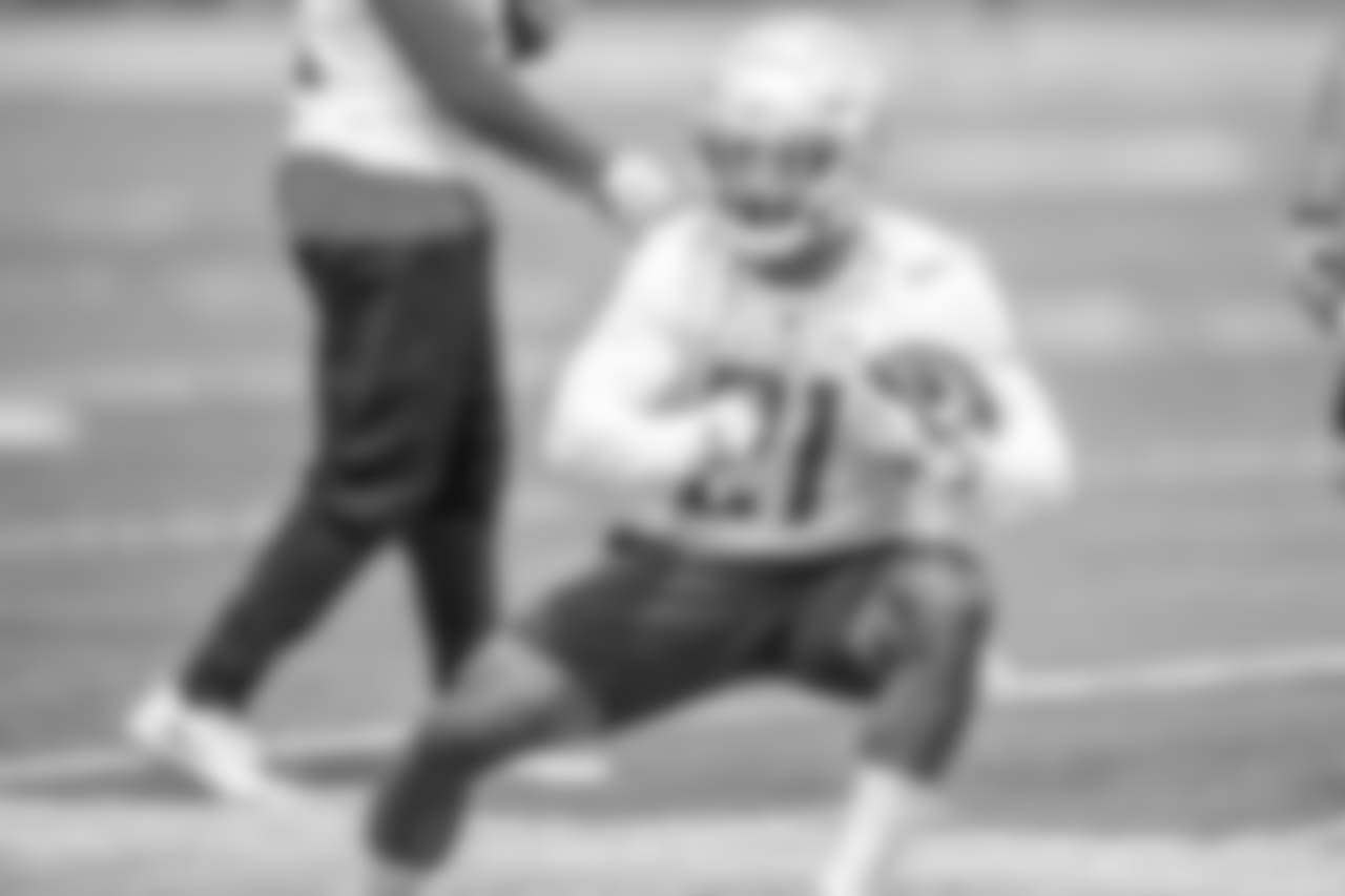 Detroit Lions running back Ameer Abdullah (21) during a minicamp practice at the Detroit Lions training facility on Tuesday, June 5, 2018 in Allen Park, Mich. (Detroit Lions via AP)