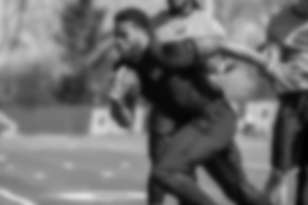 Detroit Lions running back Dwayne Washington (36) during voluntary offseason workouts at the Detroit Lions training facility on Tuesday, May 8, 2018 in Allen Park, Mich. (Detroit Lions via AP)