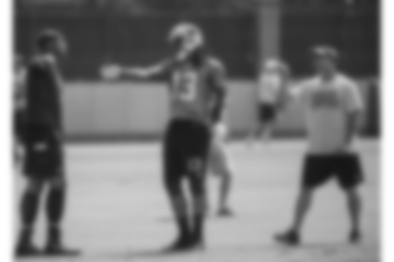 QB Cam Newton, WR Kelvin Benjamin, and WR Coach Ricky Proehl