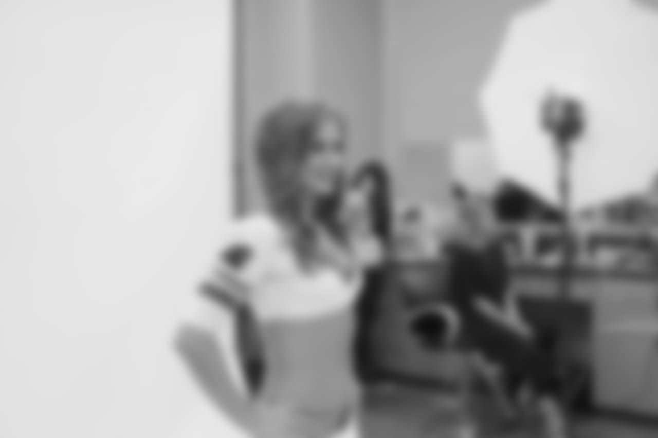 Samantha strikes her TopCat pose