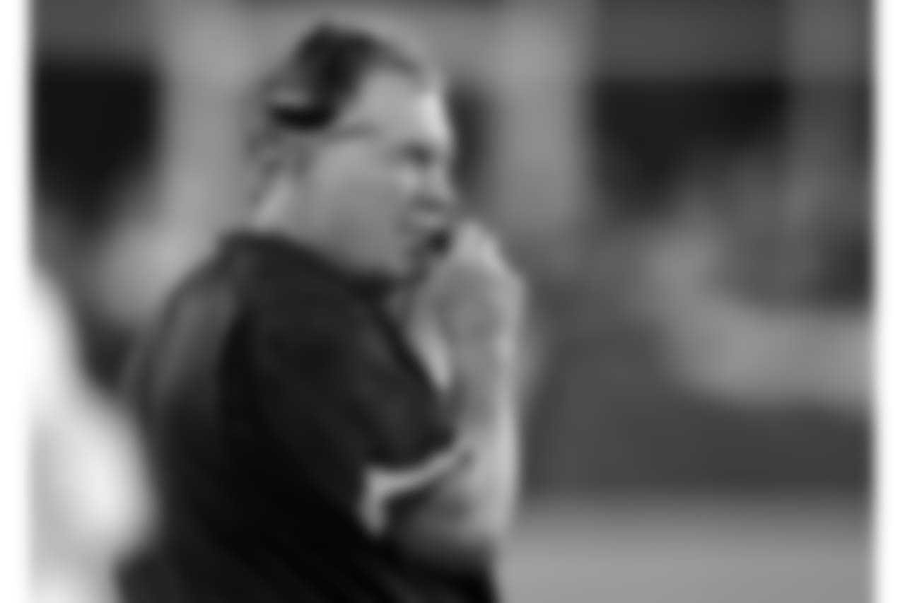New England Patriots head coach Bill Belichick watches from the sideline during the first half of a preseason NFL football game against the Washington Redskins, Thursday, Aug. 9, 2018, in Foxborough, Mass. (AP Photo/Charles Krupa)