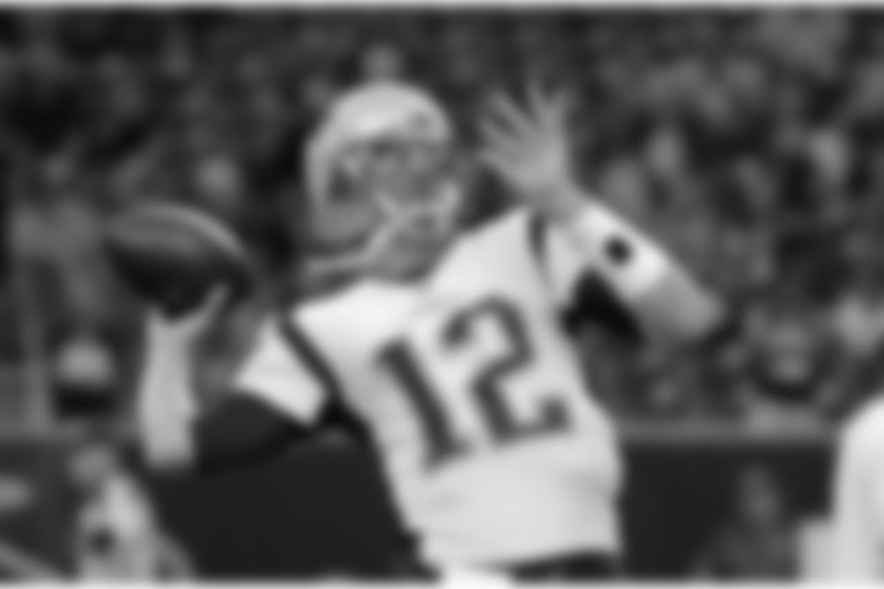 New England Patriots quarterback Tom Brady (12) warms up before an NFL football preseason game against the Houston Texans Saturday, Aug. 19, 2017, in Houston. (AP Photo/David J. Phillip)