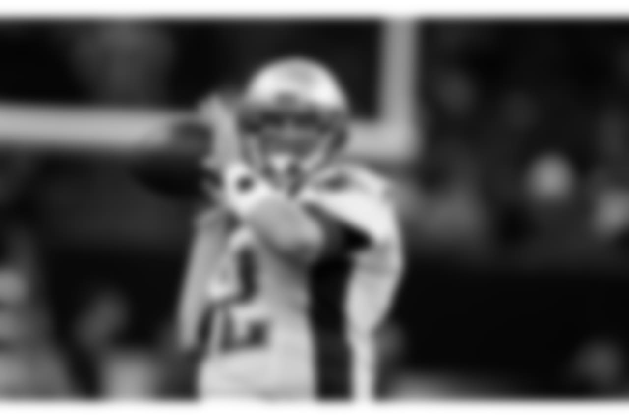 New England Patriots quarterback Tom Brady (12) warms up before an NFL football game against the New Orleans Saints in New Orleans, Sunday, Sept. 17, 2017. (AP Photo/Butch Dill)