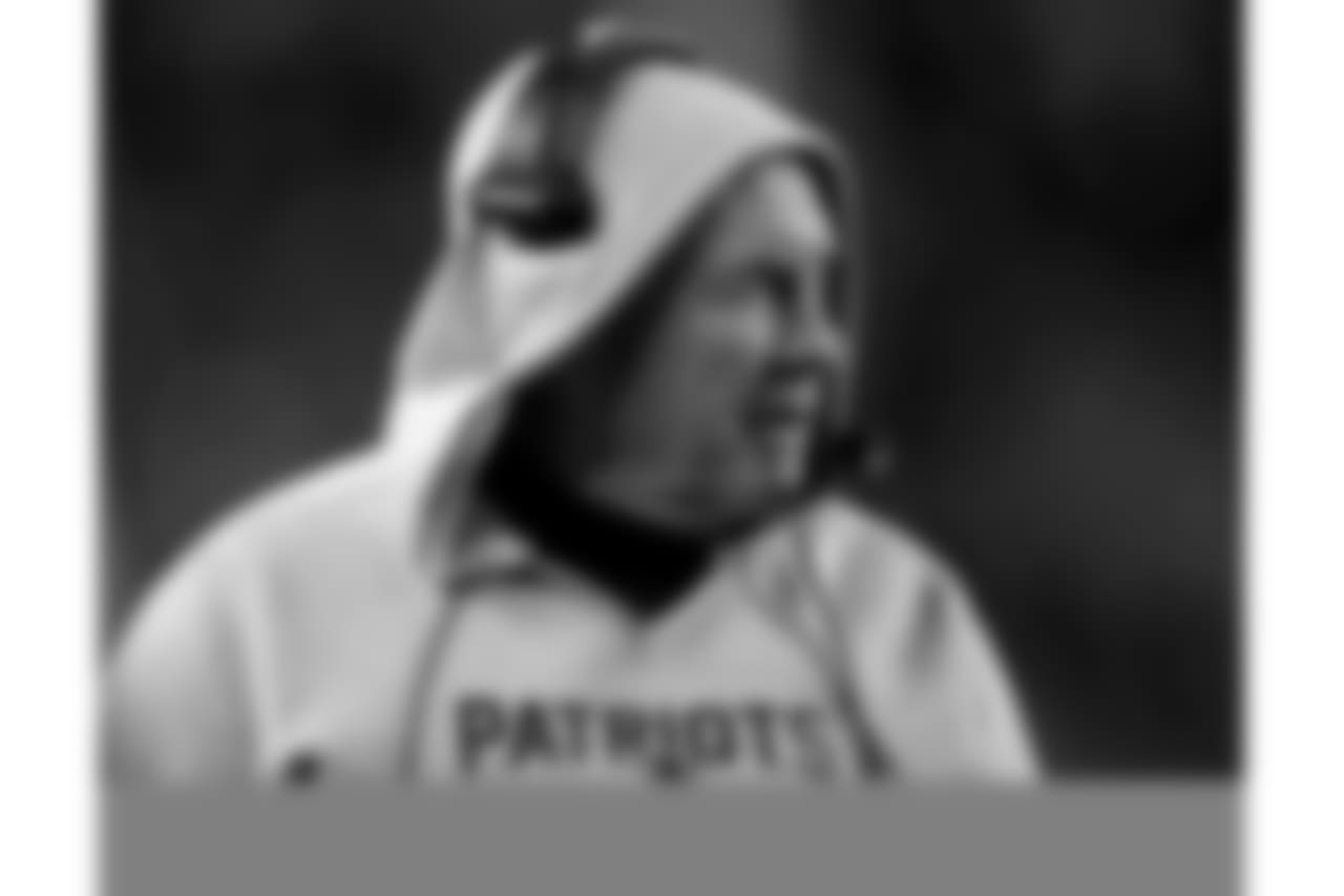 New England Patriots head coach Bill Belichick watches during the first half of an NFL football game against the Denver Broncos, Sunday, Nov. 12, 2017, in Denver. (AP Photo/David Zalubowski)