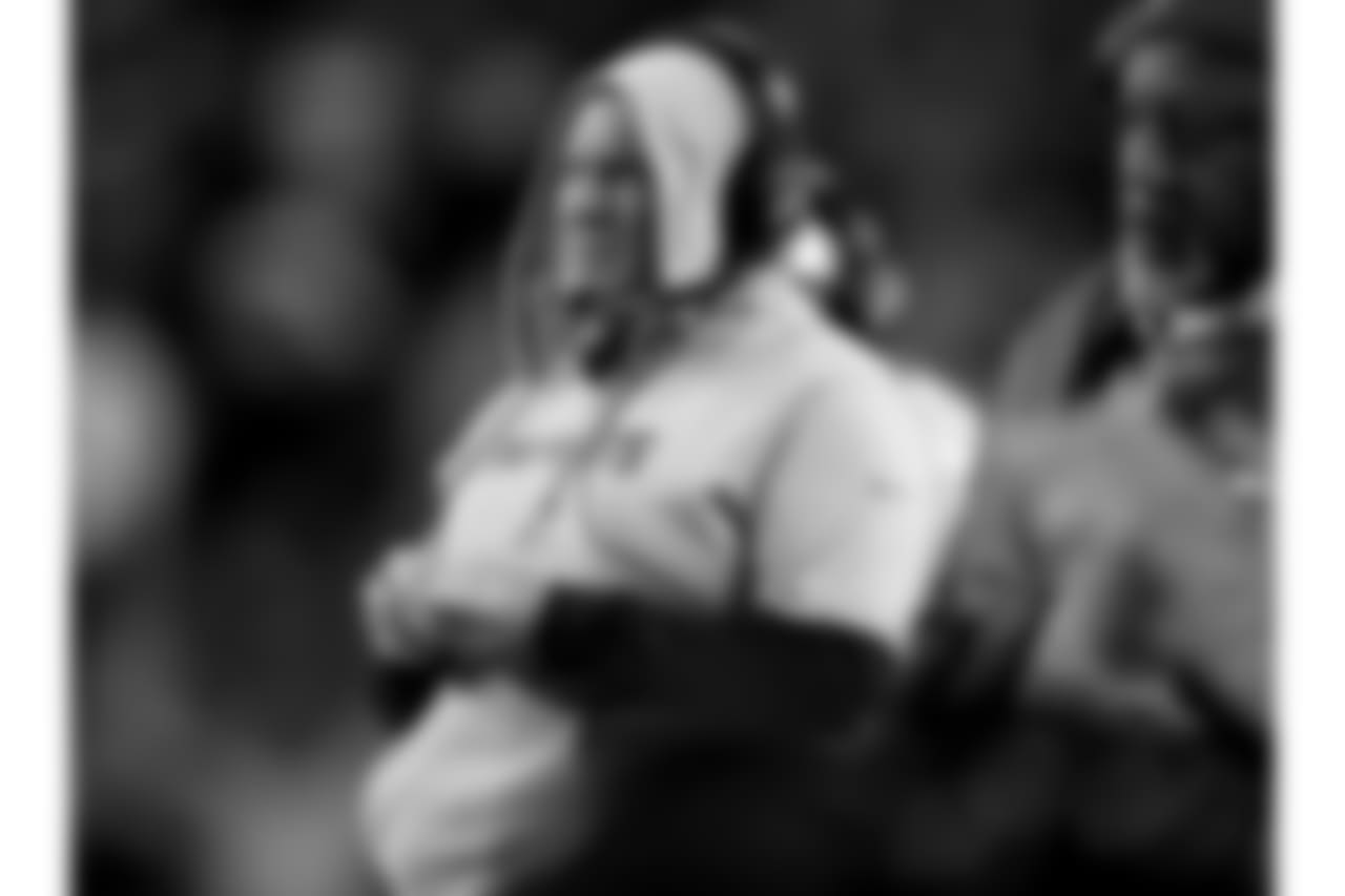New England Patriots head coach Bill Belichick watches during the first half of an NFL football game against the Denver Broncos, Sunday, Nov. 12, 2017, in Denver. (AP Photo/David Zalubowski)