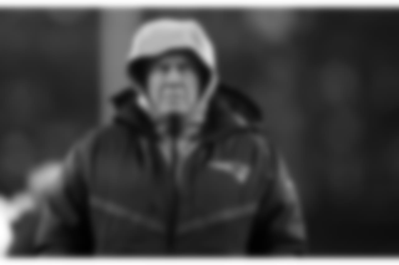 New England Patriots head coach Bill Belichick walks on the field before an NFL divisional playoff football game against the Tennessee Titans, Saturday, Jan. 13, 2018, in Foxborough, Mass. (AP Photo/Charles Krupa)