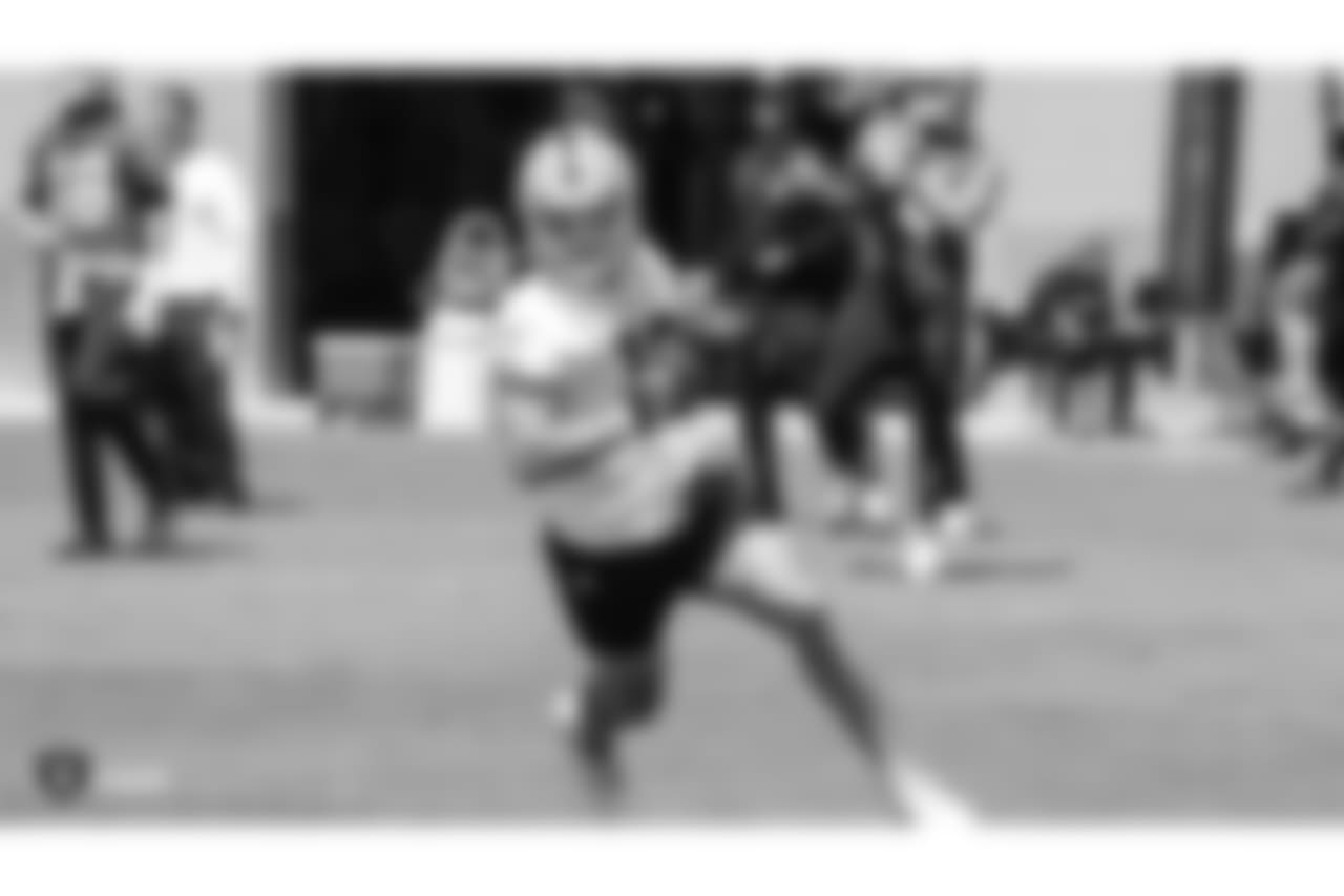 Oakland Raiders wide receiver Griff Whalen (13) at an Organized Team Activity (OTA) at the Oakland Raiders Practice Facility, Tuesday, June 5, 2018, in Alameda, California.
