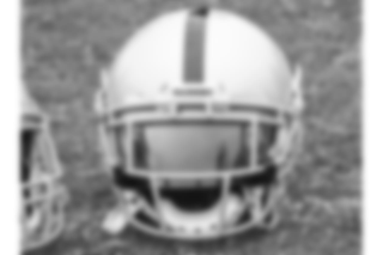 Oakland Raiders players at an Organized Team Activity (OTA) at the Oakland Raiders Practice Facility, Tuesday, May 22, 2018, in Alameda, California.